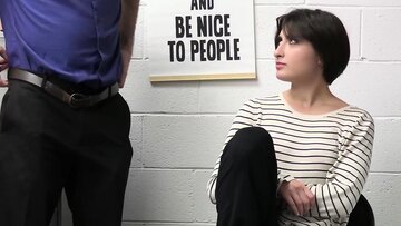 Turned on shoplifter Angeline Red punished with missio