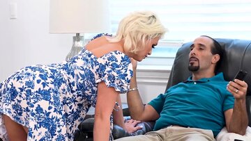 Sweaty Pussy Fucking with Busty Blonde