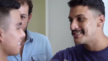 gay Jay Seabrook pinned at the wall and rece