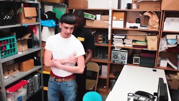 Twink Thieving Suspect Gets Bareback Screwed by BB