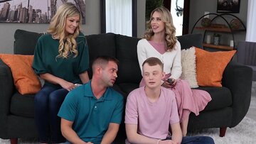 MILFs Anya Olsen and Ellie Tay received warm affection from