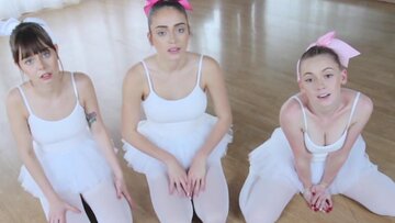Big Tit Ballerinas Ride Their Instructor’s Cock Hard