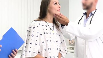 Busty brunette JC Wilds and nurse Electra Rayne ar