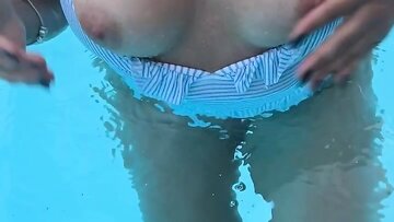 Morning Swimming pool Melons Playing, Night Butt Worship