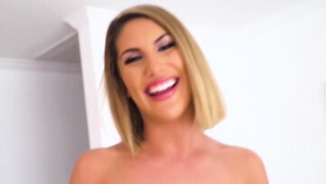 August Ames Gets Stuffed and Swallows Every Drop