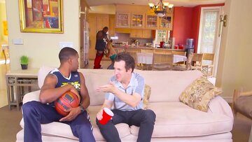 Horny big boobs blonde MILF fucked in interracial