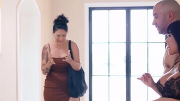 Wife Joins Busty Mistress for Threesome