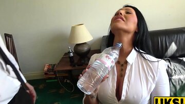 UK MILF Submissive Bimbo Takes Huge Cock Deep