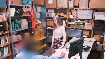 Teen shoplifter Dolly Leigh fucked as punishment