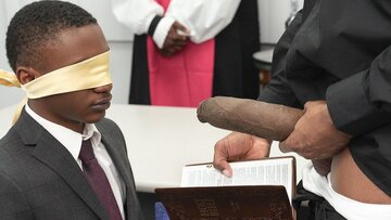 Holy altar fuck and sinful baptism