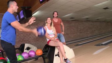 Attractive blonde Mira loves to be smashed by two