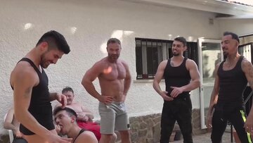 Players and MILF coach in a locker room free‑for‑all