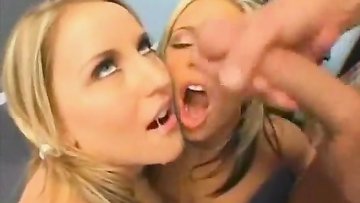 Facial cumshot compilation with hot pornstats