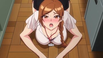 Cartoon Student Fucks His Busty Teacher Between The Shelves