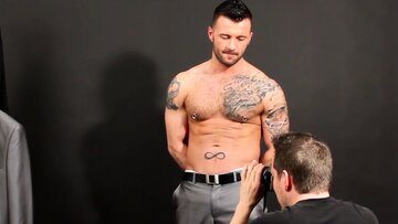 Masked Stud Pascal White Gets Deepthroat Love from Inked Athlete