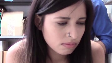 Latina Shoplifter Pleases Cops with Every Hole