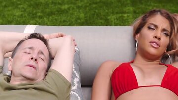 Stepmom Mercedes Carrera Sucks Hard, Then Rides