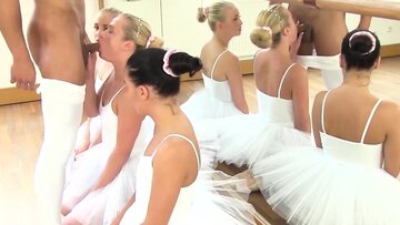 Three Teen Ballet Girls in Hardcore Foursome