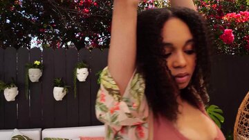 Ebony Teen Lily Puts On A Naked Hammock Show