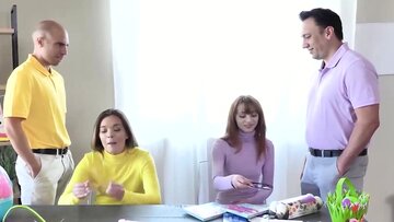 Katie Kush & Cecelia Taylor Lick and Tease Our Dicks