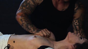 Bald Daddy Rips Victoria Voxxx’s Pussy and Throat