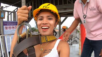 Adrenaline Junkie Thai Babe Gets Wild After Ziplining