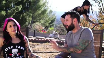 Katrina Jade Braces Herself for Hardcore Double Team