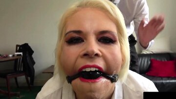 Blonde Submissive Skyler Gets Roughly Dominated and Spit On with Intense Squirting