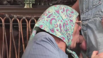 Granny Gets Messy: Ass Tongue & Cum Splurge