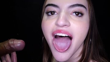 Julia Loves Swallowing Every Drop!