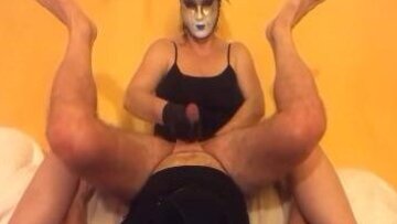 Mistress Annouska Milks Me in Gloves