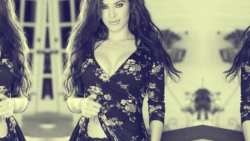 Big ass pornstar Lana Rhoades hot posing