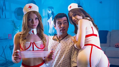 Hardcore pussy fucking in escape room