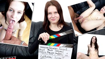 GERMAN SCOUT - Redhead Teen Peach Delina