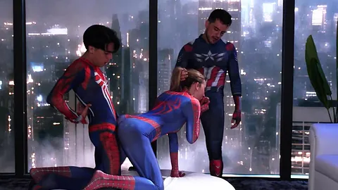 Superheroes Bang Spider Girl: Lula's Comic Fantasy