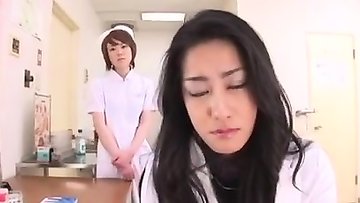 Japanese Nurses Gather Some Hot Jizz
